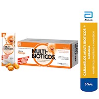 Multi-bioticos sabor naranja caja x 5 sobres x 4 caramelos